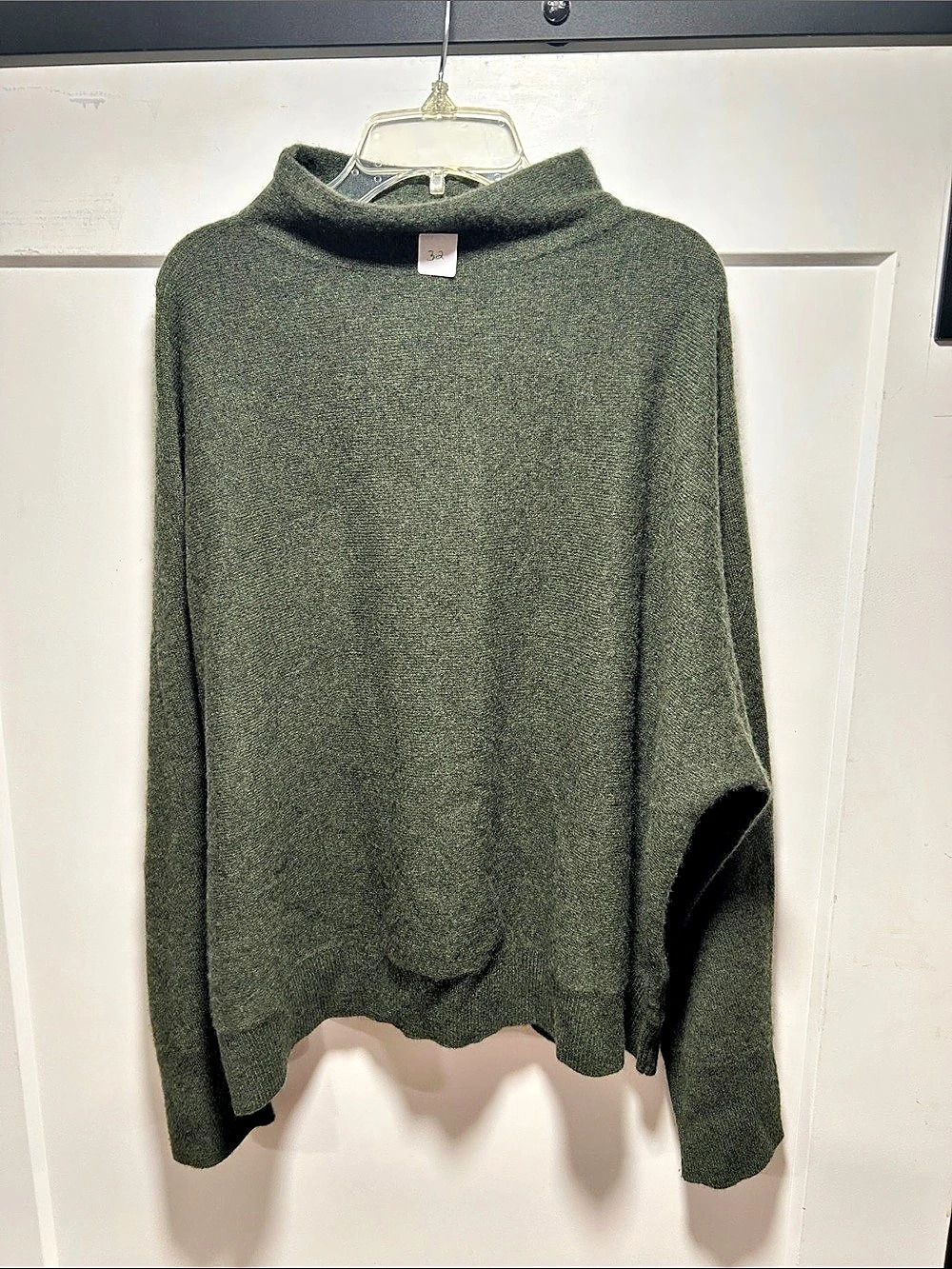 Green Cowl Neck Sweater Like New
